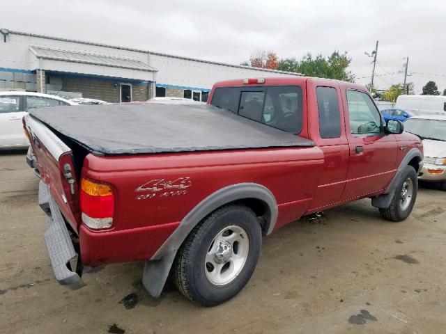 1FTZR15X5XTA74595 - 1999 FORD RANGER SUP RED photo 4