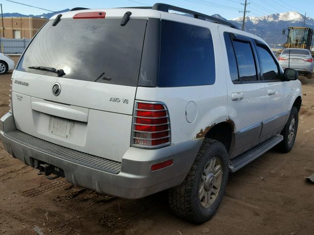 4M2ZU86W33ZJ21511 - 2003 MERCURY MOUNTAINEE WHITE photo 4