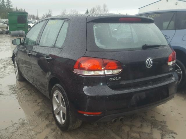 WVWDA7AJ2AW099210 - 2010 VOLKSWAGEN GOLF 黑色 照片 3