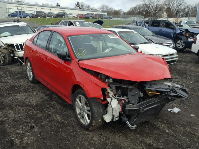 3VW2K7AJ4EM210413 - 2014 VOLKSWAGEN JETTA BASE 红色 照片 1