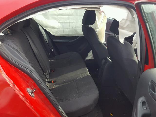 3VW2K7AJ4EM210413 - 2014 VOLKSWAGEN JETTA BASE 红色 照片 6