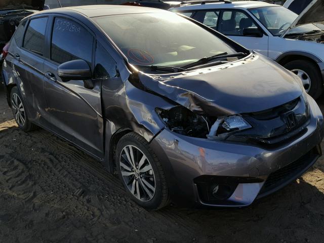 3HGGK5G82FM767163 - 2015 HONDA FIT EX GRAY photo 1