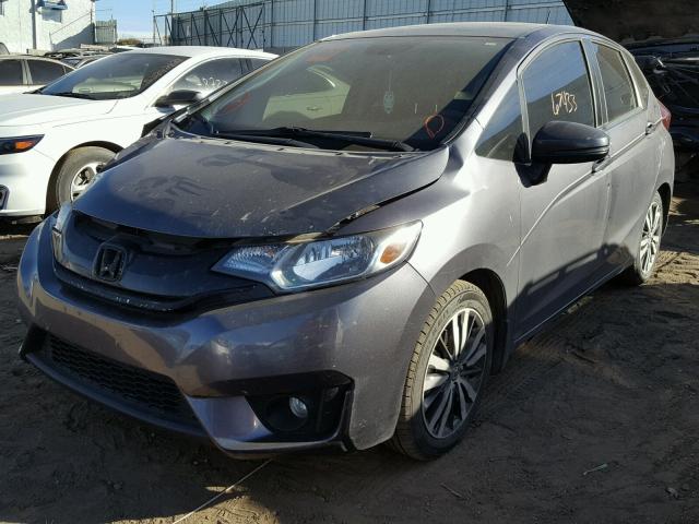 3HGGK5G82FM767163 - 2015 HONDA FIT EX GRAY photo 2