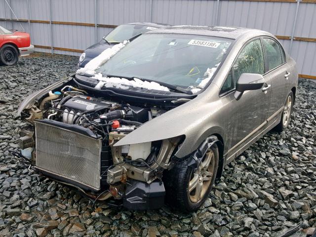 2HHFD56796H202174 - 2006 ACURA CSX PREMIU GRAY photo 2