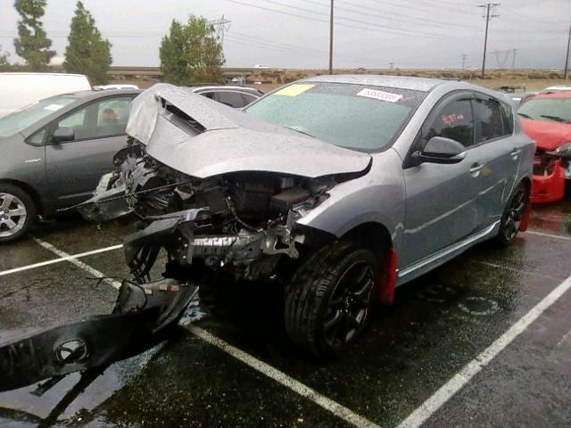 JM1BL1L44D1831280 - 2013 MAZDA SPEED 3 GRAY photo 2