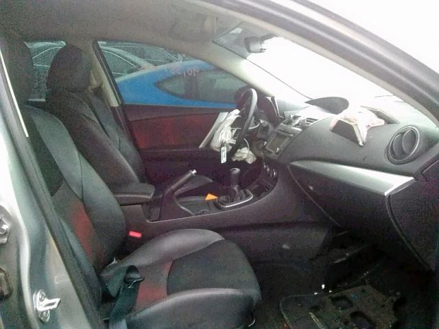 JM1BL1L44D1831280 - 2013 MAZDA SPEED 3 GRAY photo 5