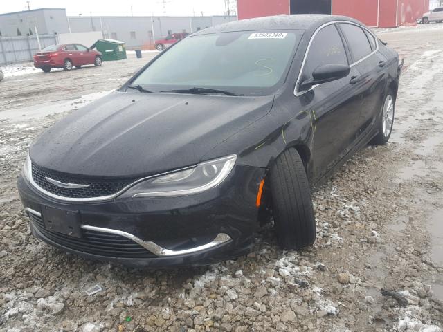 1C3CCCAB5FN510561 - 2015 CHRYSLER 200 LIMITE BLACK photo 2