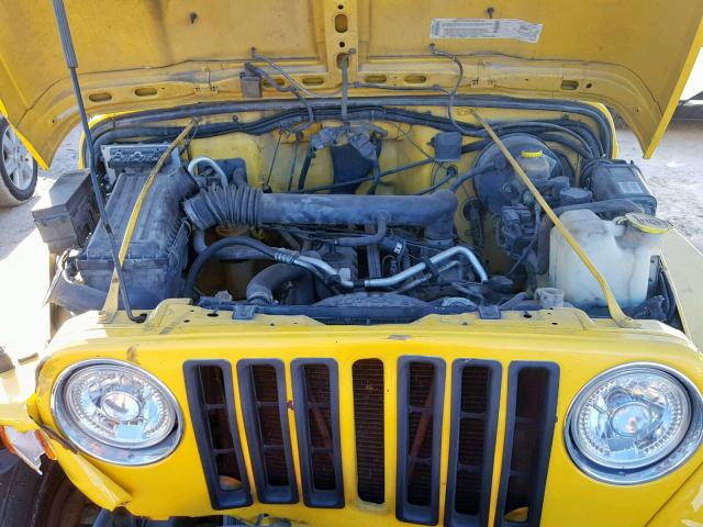 1J4FA39S82P721121 - 2002 JEEP WRANGLER / YELLOW photo 7