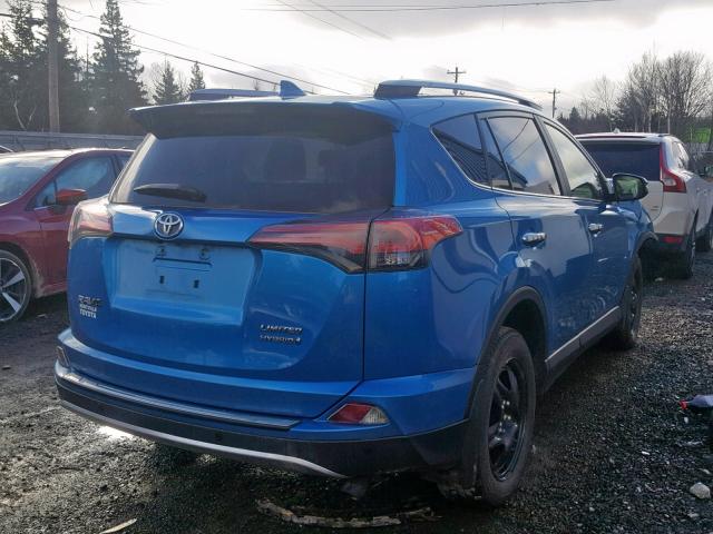 JTMDJREVXHD134445 - 2017 TOYOTA RAV4 HV LI BLUE photo 4