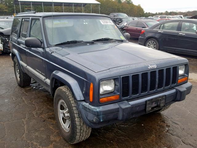 1J4FF48S41L587626 - 2001 JEEP CHEROKEE S BLUE photo 1