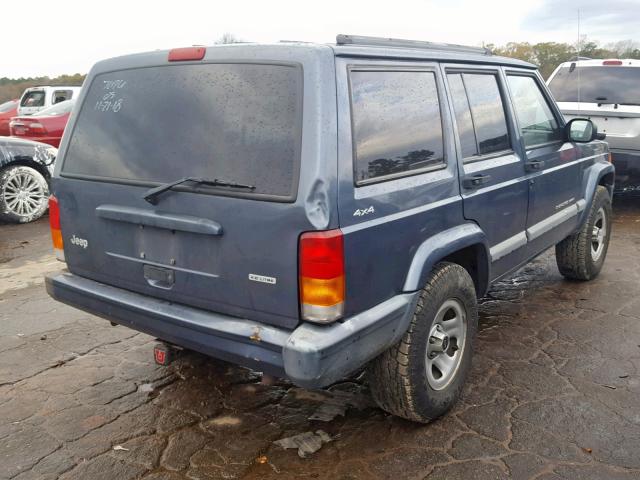 1J4FF48S41L587626 - 2001 JEEP CHEROKEE S BLUE photo 4