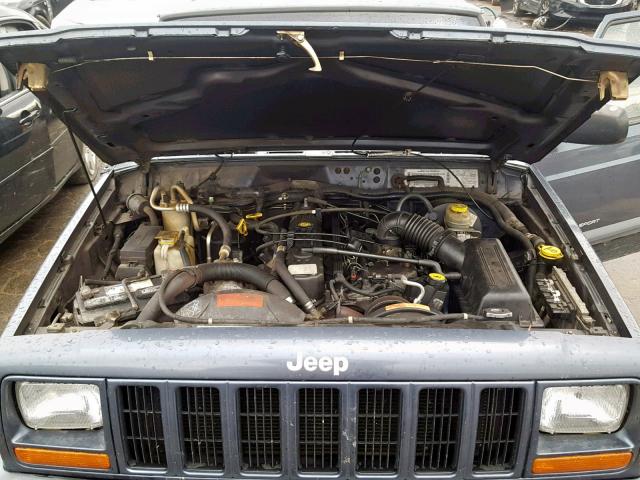 1J4FF48S41L587626 - 2001 JEEP CHEROKEE S BLUE photo 7