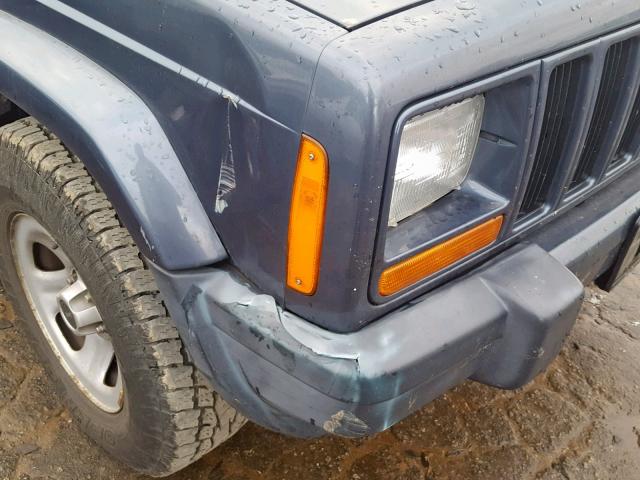 1J4FF48S41L587626 - 2001 JEEP CHEROKEE S BLUE photo 9