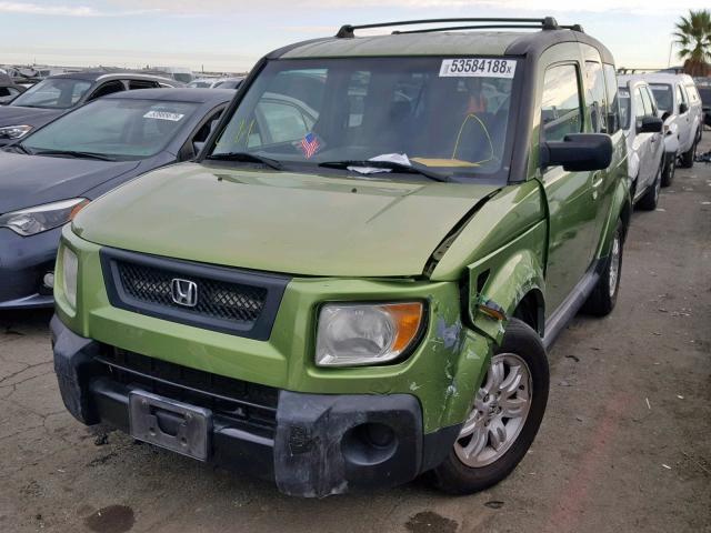 5J6YH18796L007369 - 2006 HONDA ELEMENT EX GREEN photo 2