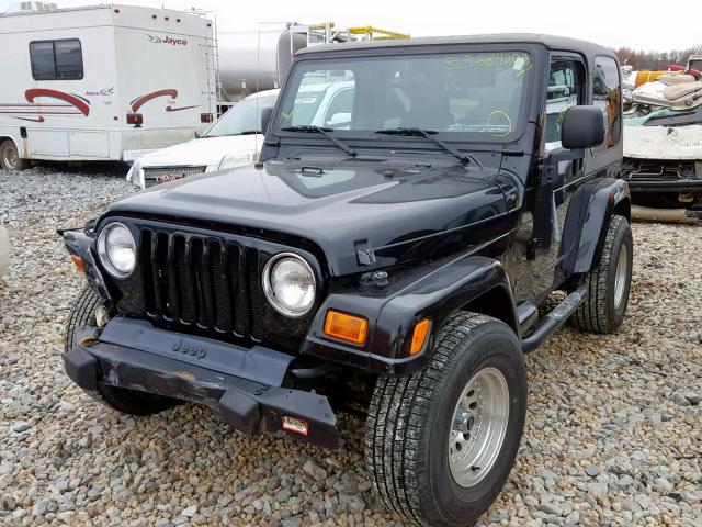 1J4FA59S93P307486 - 2003 JEEP WRANGLER / BLACK photo 2