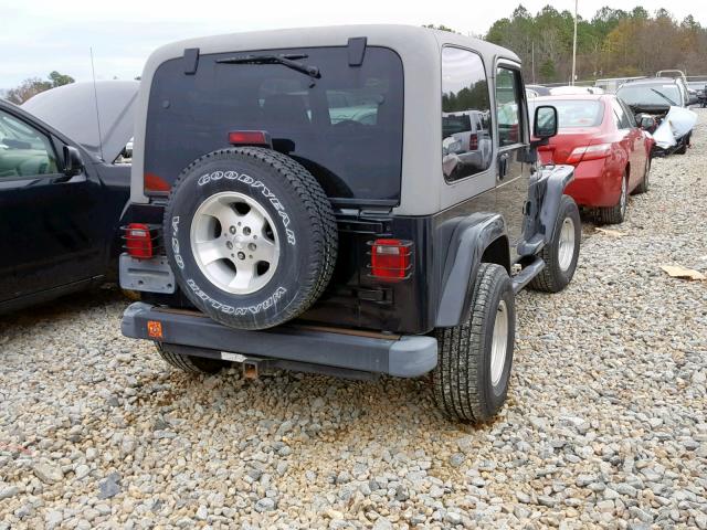 1J4FA59S93P307486 - 2003 JEEP WRANGLER / BLACK photo 4