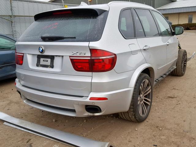 5UXZV8C57DL426964 - 2013 BMW X5 XDRIVE5 SILVER photo 4