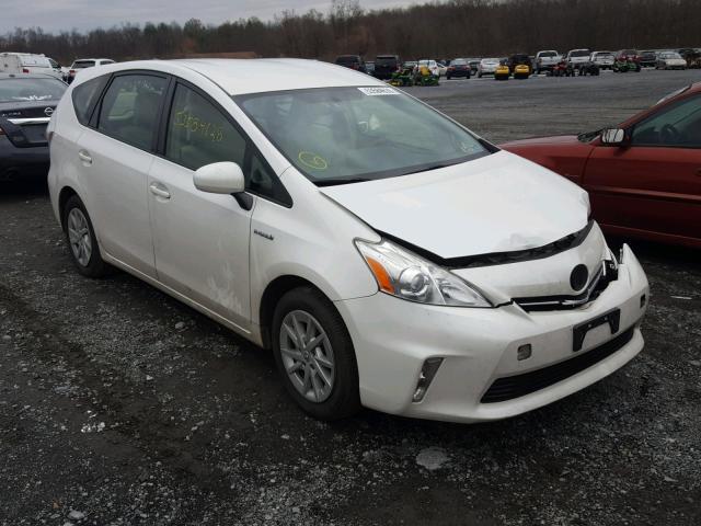 JTDZN3EU3C3180566 - 2012 TOYOTA PRIUS V WHITE photo 1