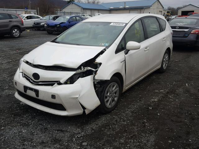 JTDZN3EU3C3180566 - 2012 TOYOTA PRIUS V WHITE photo 2