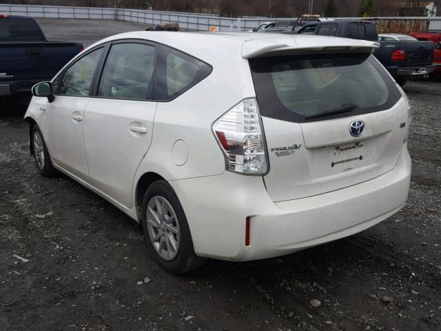 JTDZN3EU3C3180566 - 2012 TOYOTA PRIUS V WHITE photo 3