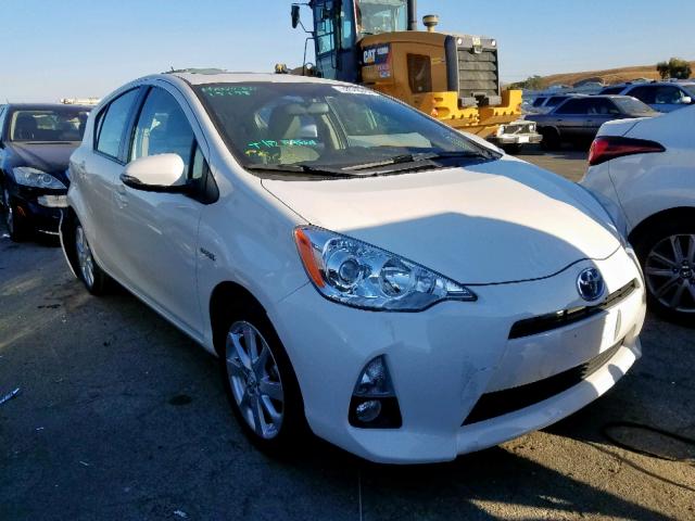 JTDKDTB30E1070105 - 2014 TOYOTA PRIUS C WHITE photo 1