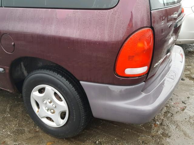 2B4GP25R5XR441729 - 1999 DODGE CARAVAN BURGUNDY photo 9