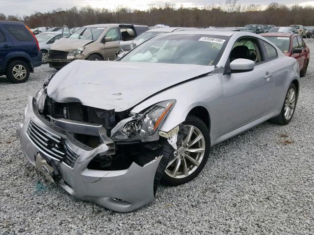 JN1CV6EL5DM982128 - 2013 INFINITI G37 SILVER photo 2