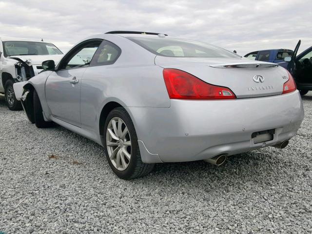 JN1CV6EL5DM982128 - 2013 INFINITI G37 SILVER photo 3