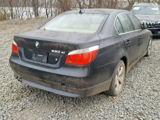 WBANF73507CY16863 - 2007 BMW 530 XI BLACK photo 4