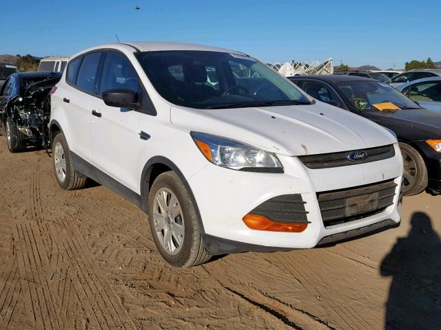 1FMCU0F78EUD66273 - 2014 FORD ESCAPE S WHITE photo 1