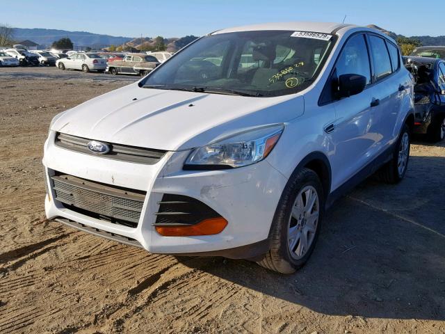 1FMCU0F78EUD66273 - 2014 FORD ESCAPE S WHITE photo 2