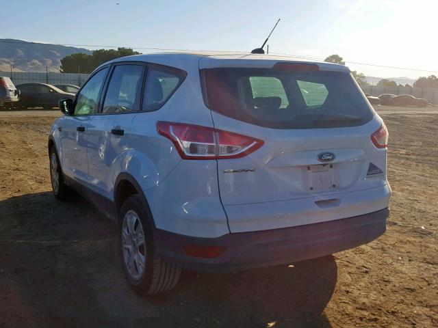 1FMCU0F78EUD66273 - 2014 FORD ESCAPE S WHITE photo 3