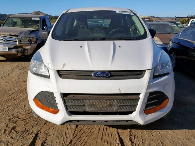 1FMCU0F78EUD66273 - 2014 FORD ESCAPE S WHITE photo 9