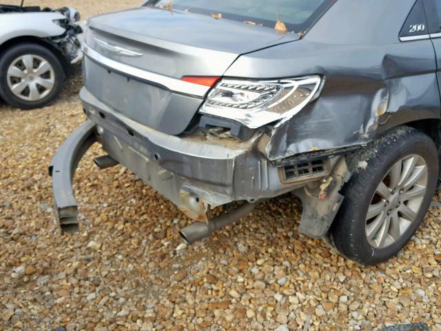 1C3BC1FGXBN620259 - 2011 CHRYSLER 200 TOURIN GRAY photo 9