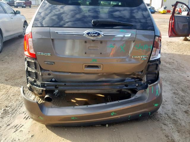 2FMDK4KC9DBA68971 - 2013 FORD EDGE LIMIT BROWN photo 9