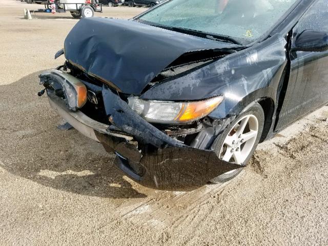 2HGFG12867H509936 - 2007 HONDA CIVIC EX BLACK photo 9