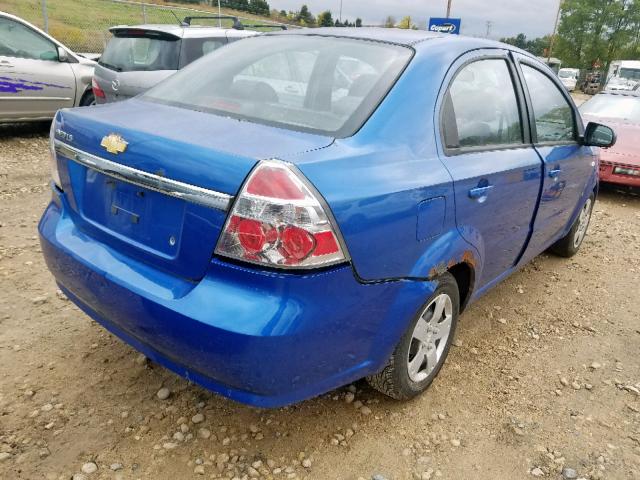 KL1TD56627B057798 - 2007 CHEVROLET AVEO BASE Blau Foto 4