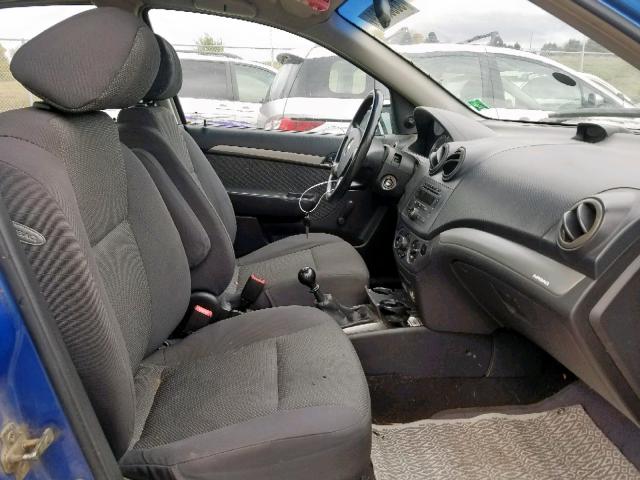 KL1TD56627B057798 - 2007 CHEVROLET AVEO BASE Blau Foto 5