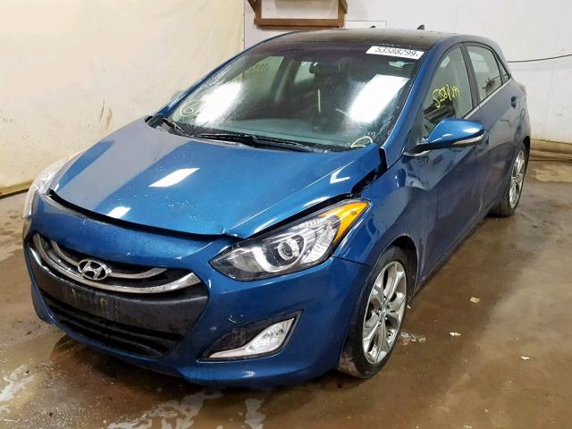 KMHD35LE8DU152440 - 2013 HYUNDAI ELANTRA GT BLUE photo 2