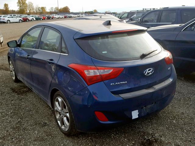 KMHD35LE8DU152440 - 2013 HYUNDAI ELANTRA GT BLUE photo 3