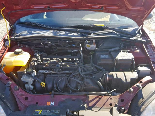 1FAFP34N57W241126 - 2007 FORD FOCUS ZX4 MAROON photo 7