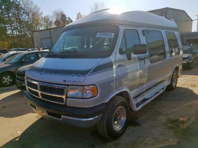 2B6HB21Z6TK126117 - 1996 DODGE RAM VAN B2 WHITE photo 2