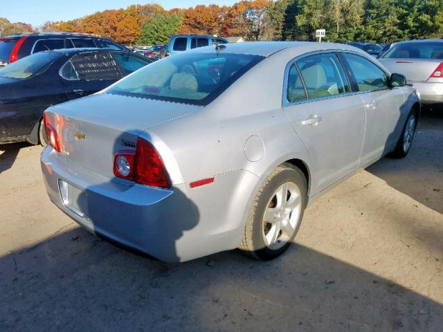 1G1ZB5EB9AF116216 - 2010 CHEVROLET MALIBU LS SILVER photo 4