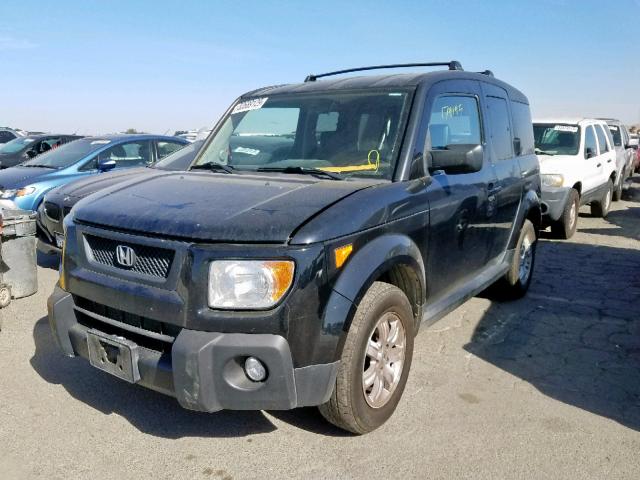 5J6YH28726L002293 - 2006 HONDA ELEMENT EX BLACK photo 2