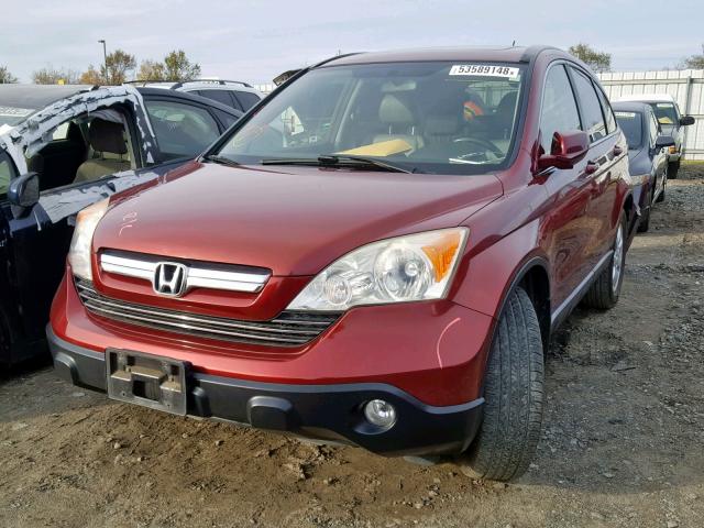 JHLRE48738C023545 - 2008 HONDA CR-V EXL RED photo 2