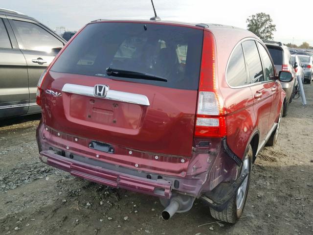 JHLRE48738C023545 - 2008 HONDA CR-V EXL RED photo 4