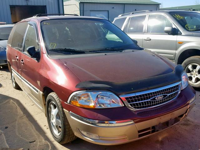 2FMDA5349YBB11579 - 2000 FORD WINDSTAR S MAROON photo 1