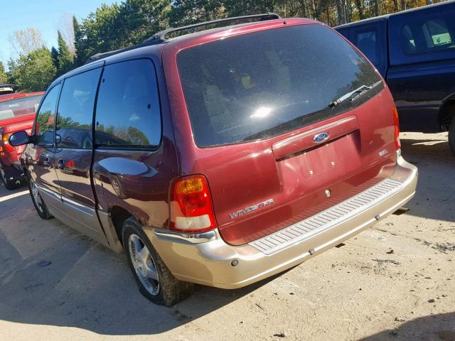 2FMDA5349YBB11579 - 2000 FORD WINDSTAR S MAROON photo 3