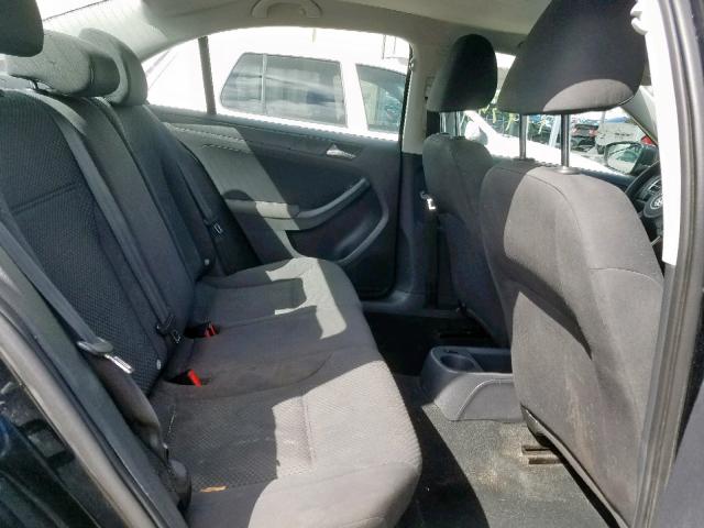 3VW2K7AJ9BM306212 - 2011 VOLKSWAGEN JETTA BASE 黑色 照片 6