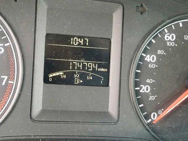 3VW2K7AJ9BM306212 - 2011 VOLKSWAGEN JETTA BASE 黑色 照片 8